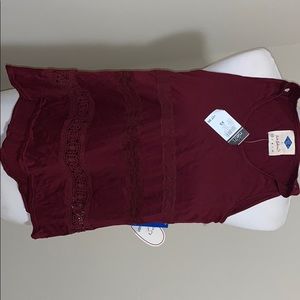 Boho burgundy tank